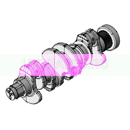 Коленчатый вал HFC4DE1 JAC N56 1005010FE010