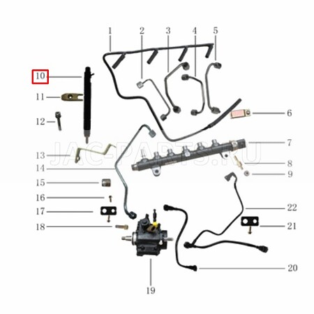 Форсунка топливная HFC4DB2 JAC N25 N35 1042200FD020