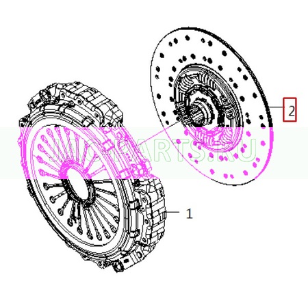 Диск сцепления JAC N200 1600200H3P10