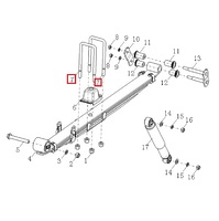 Стремянка рессоры JAC N25 N35 2912021W5130