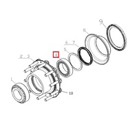 Подшипник задней ступицы наружный JAC N350 33022JR