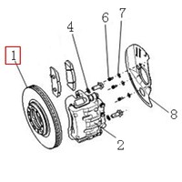 Диск тормозной передний JAC N25 N35 3501030W5030