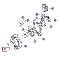 Пружина передних тормозных колодок JAC N120 N200 3501N-064 3501N064