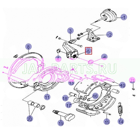 Трещетка тормозная передняя правая JAC N120 3501Z45-051 3501Z45051