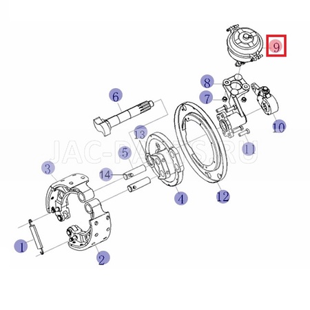 Тормозная камера передняя правая JAC N75 3519200LE030