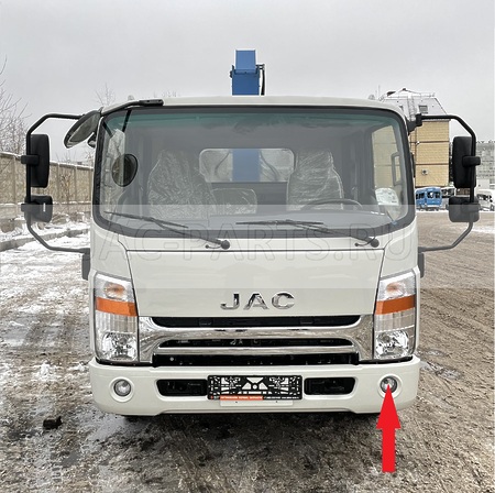 Фара противотуманная левая JAC N75 N80 N90 N120 4116910LE010