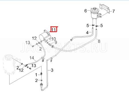 Насос гидроусилителя рулевого управления ГУР JAC N350 57100-Y3A2EXZ 57100Y3A2EXZ