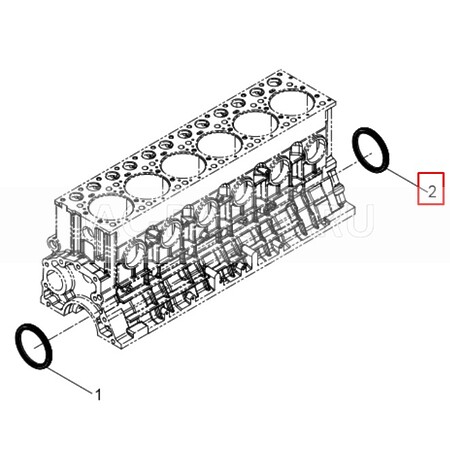 Сальник коленвала передний WP10.350 JAC N350 61500010037