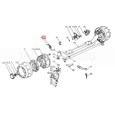 Трещетка тормозная передняя правая и левая JAC N350 AK35011301G1S-Z AK35011301G1SZ