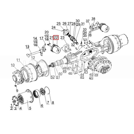 Энергоаккумулятор задний правый JAC N350 AK35190402BZ12-C AK35190402BZ12C