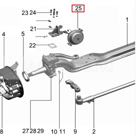 Камера тормозная передняя левая JAC N200 SH3519010-ZA019 SH3519010ZA019